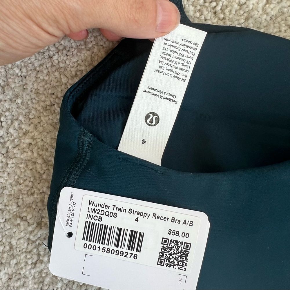 NWT lululemon athletica Wunder Train
Strappy Racer
Bra A/B - Picture 3 of 8